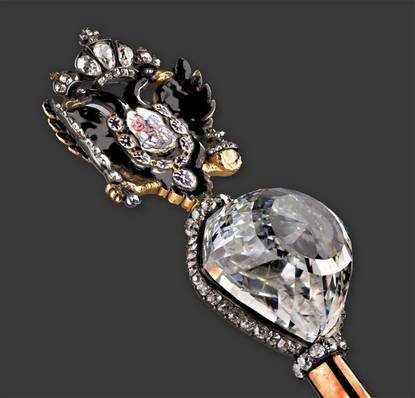 Diamant Orlov vyniká čistotou a brusem do tvaru květu růže