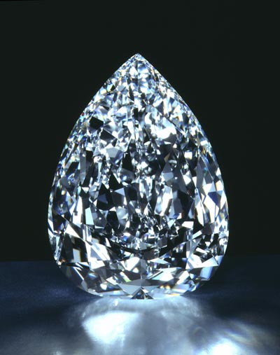 Nejkrásnější diamant světa Millenium Star 204,4 karáty, barva D, bez kazů