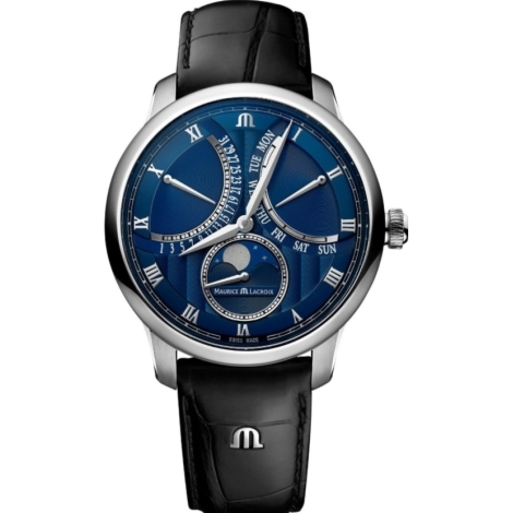 Hodinky Maurice Lacroix Masterpiece Double Retrograde Moonphase MP6608-SS001-410