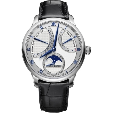 Hodinky Maurice Lacroix Masterpiece Moonphase Retrograde  MP6588-SS001-131