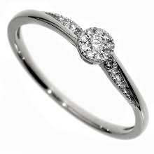 Prsten s diamanty bílé zlato 585/1000,1,13gr,G-H,0,08ct 46679R012-53