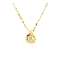 Zlatý náhrdelník s diamantem  37101