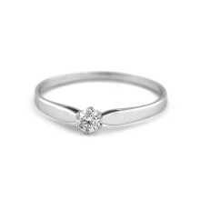 Zlatý prsten s diamantem 35809