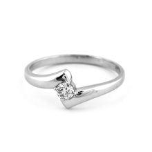 Zlatý prsten s diamantem 35810
