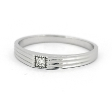 Zlatý prsten s diamantem 36184 -22